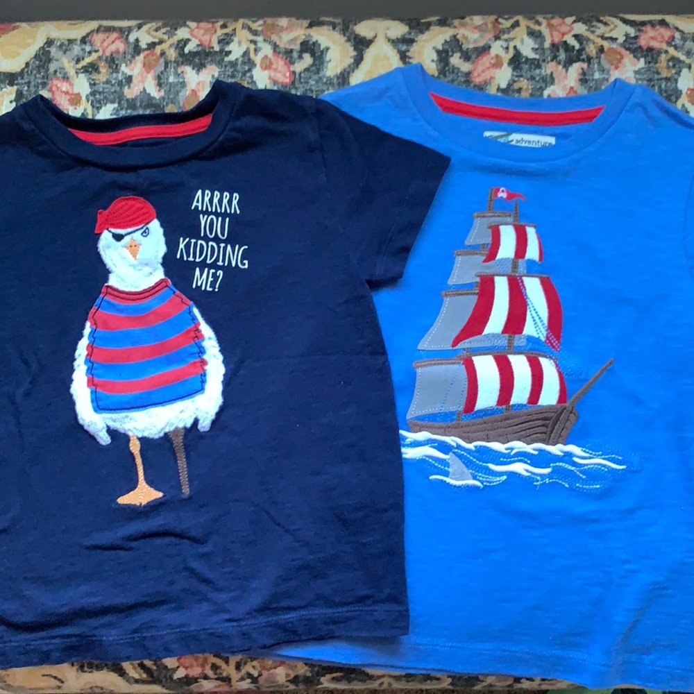 Boys embroidered nautical TShirt bundle 4T